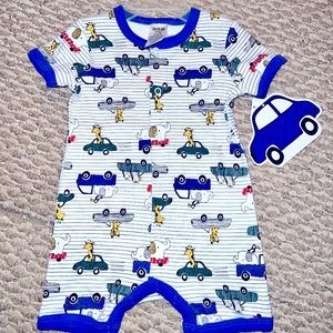 Baby boy car Romper bodysuit 3-6month NEW with Tags